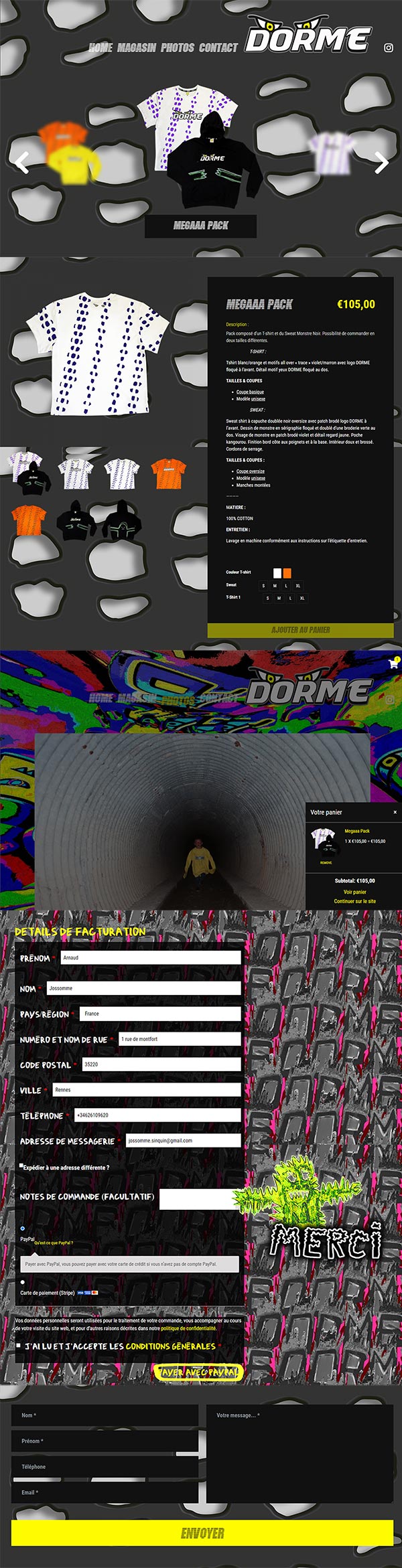 Screenshot page complete Dorme Racing